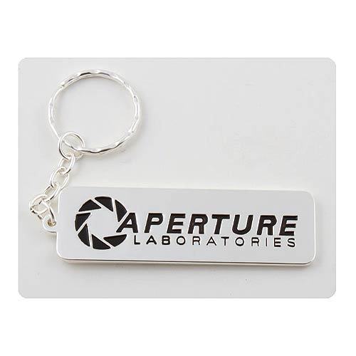 Portal 2 Aperture 80s Logo Key Chain